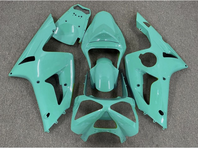 2003-2004 Gloss Cyan Plain ZX6R Motorcycle Fairings