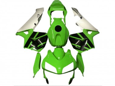 2003-2004 Gloss Green & Matte Silver CBR600RR Motorcycle Fairings