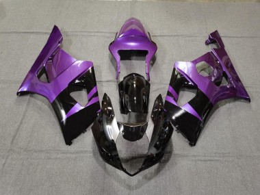 2003-2004 Gloss Purple & Black GSXR 1000 Motorcycle Fairings