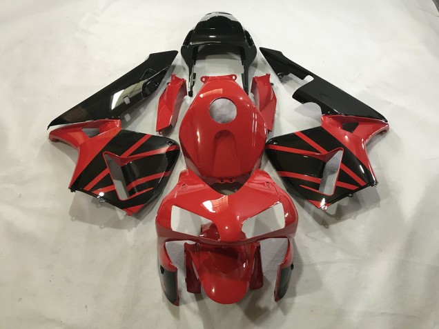 2003-2004 Gloss Red / Black CBR600RR Motorcycle Fairings
