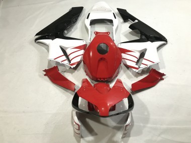 2003-2004 Gloss Red / Matte White CBR600RR Motorcycle Fairings