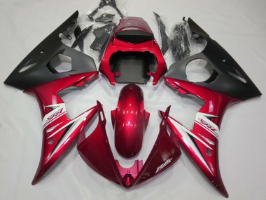 2003-2004 Gloss Red & White R6 Motorcycle Fairings