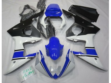 2003-2004 Gloss White and Blue R6 Motorcycle Fairings