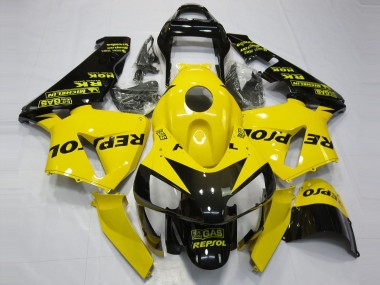2003-2004 Gloss Yellow Repsol CBR600RR Motorcycle Fairings