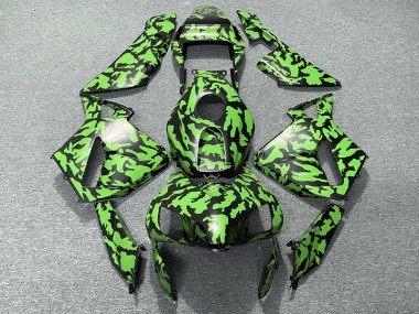 2003-2004 Green Camo CBR600RR Motorcycle Fairings