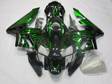 2003-2004 Green Flames CBR600RR Motorcycle Fairings