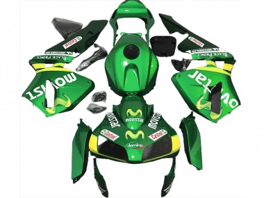 2003-2004 Green Movistar CBR600RR Motorcycle Fairings