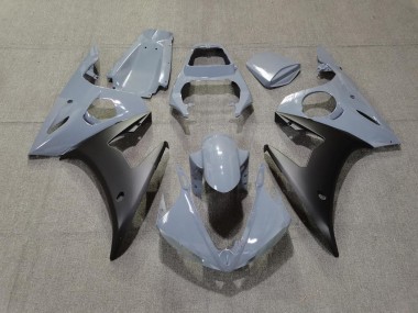 2003-2004 Grey & Matte Black R6 Motorcycle Fairings