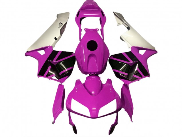 2003-2004 Hot Pink & Matte Silver CBR600RR Motorcycle Fairings