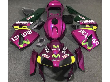 2003-2004 Hot Pink Movistar CBR600RR Motorcycle Fairings