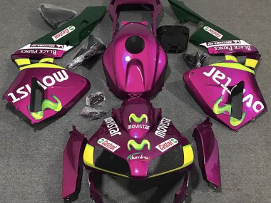 2003-2004 Hot Pink Movistar CBR600RR Motorcycle Fairings