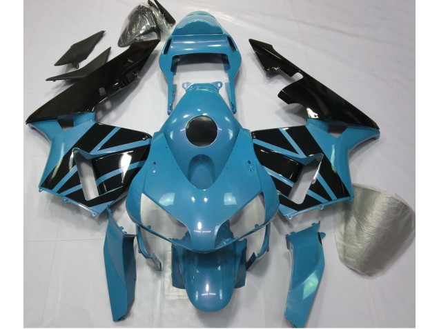 2003-2004 Light Blue & Gloss Black CBR600RR Motorcycle Fairings