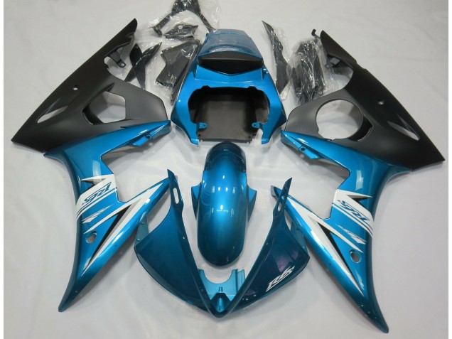 2003-2004 Light Blue & White R6 Motorcycle Fairings