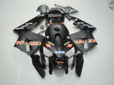 2003-2004 Matte Black Repsol CBR600RR Motorcycle Fairings