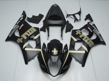2003-2004 Matte Black Rizla GSXR 1000 Motorcycle Fairings