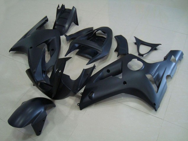 2003-2004 Matte Black ZX6R Motorcycle Fairings