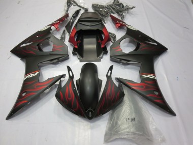 2003-2004 Matte red Flame R6 Motorcycle Fairings