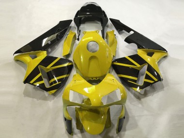 2003-2004 Mustard Yellow & Gloss Black CBR600RR Motorcycle Fairings