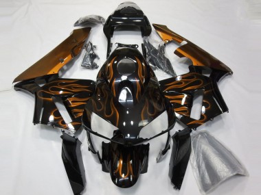 2003-2004 Orange Flames CBR600RR Motorcycle Fairings