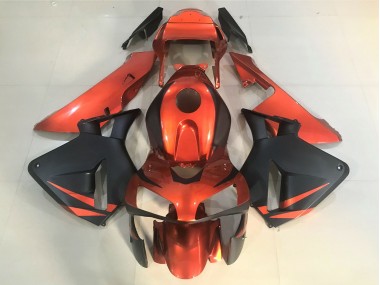 2003-2004 Orange and Matte Black CBR600RR Motorcycle Fairings