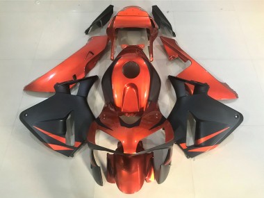 2003-2004 Orange and Matte Black CBR600RR Motorcycle Fairings