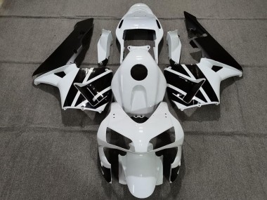 2003-2004 Pearl White and Black CBR600RR Motorcycle Fairings