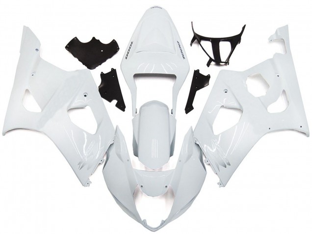 2003-2004 Plain Gloss White Style GSXR 1000 Motorcycle Fairings