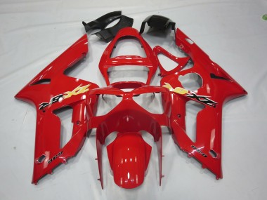 2003-2004 Red Ninja ZX6R Motorcycle Fairings