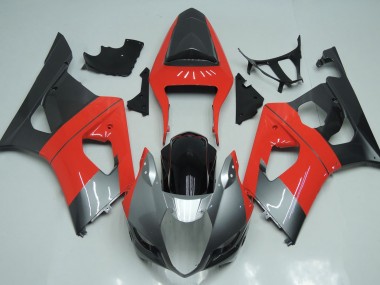 2003-2004 Red Silver and Black GSXR 1000 Motorcycle Fairings