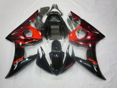 2003-2004 Red and Black R6 Motorcycle Fairings