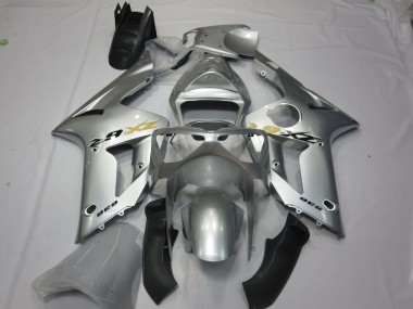2003-2004 Silver OEM Style ZX6R Motorcycle Fairings