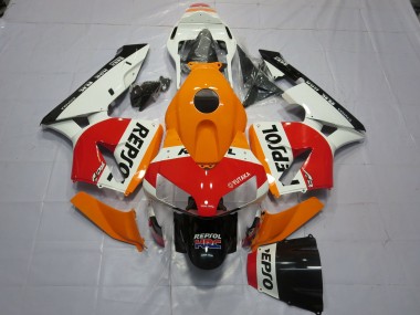 2003-2004 White Orange Repsol CBR600RR Motorcycle Fairings