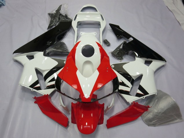 2003-2004 White Red and Black CBR600RR Motorcycle Fairings