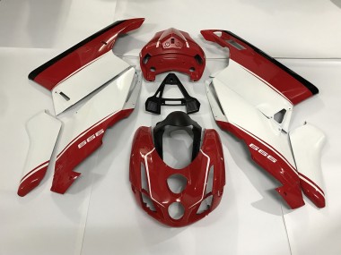 2003-2004 White Red and Black Ducati 749 999 Motorcycle Fairings