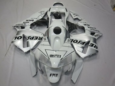 2003-2004 White Silver Repsol CBR600RR Motorcycle Fairings
