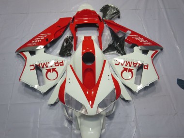 2003-2004 White and Red Pramac CBR600RR Motorcycle Fairings