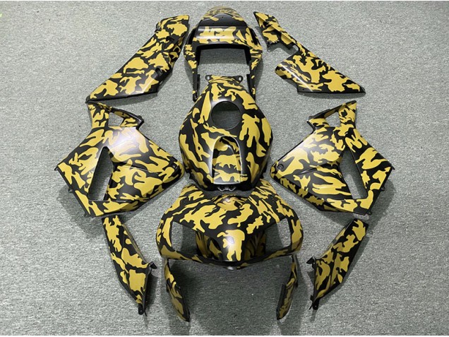 2003-2004 Yellow Camo CBR600RR Motorcycle Fairings