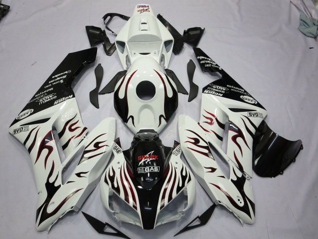 2004-2005 Black and Red Flame CBR1000RR Motorcycle Fairings