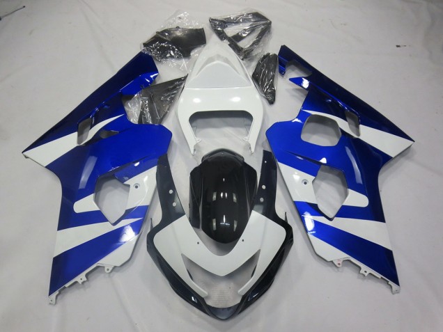 2004-2005 Blue White OEM Style GSXR 600-750 Motorcycle Fairings