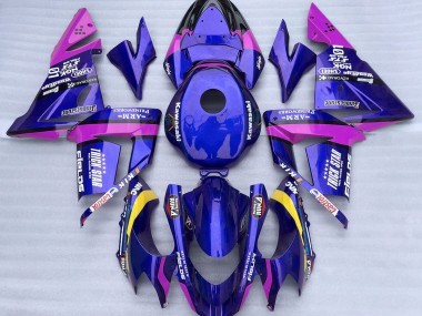 2004-2005 Blue and Pink Trickstar ZX10R Motorcycle Fairings