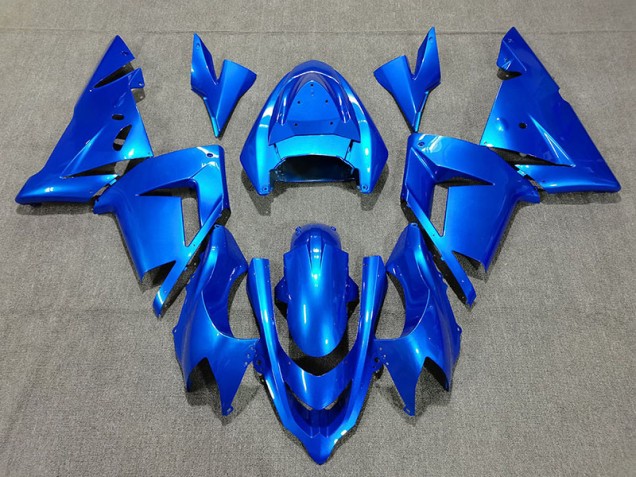 2004-2005 Bright Blue Pearl ZX10R Motorcycle Fairings
