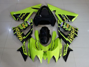 2004-2005 Custom High Viz Yellow ZX10R Motorcycle Fairings