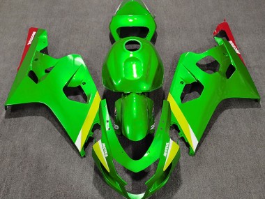 2004-2005 Gloss Green GSXR 600-750 Motorcycle Fairings