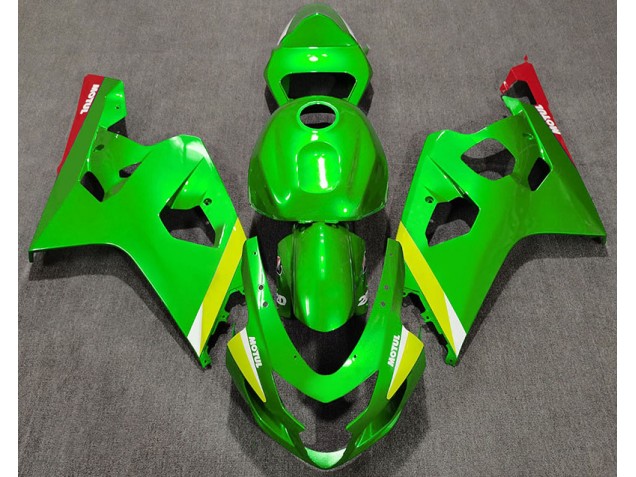2004-2005 Gloss Green GSXR 600-750 Motorcycle Fairings
