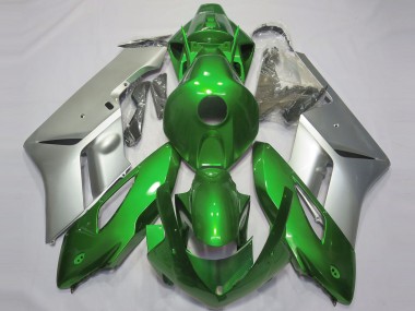 2004-2005 Gloss Green and Silver CBR1000RR Motorcycle Fairings