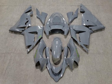 2004-2005 Gloss Grey & Green ZX10R Motorcycle Fairings