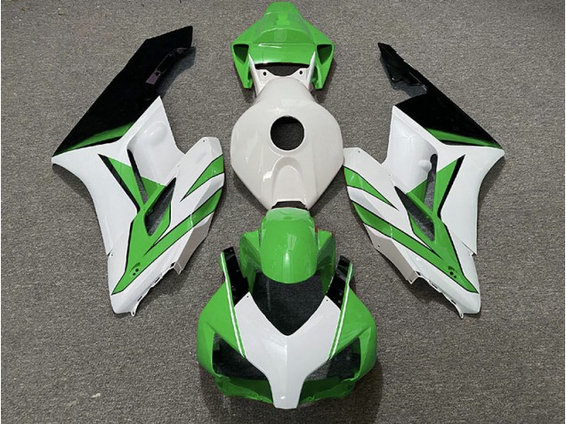 2004-2005 Green White and Gloss Black CBR1000RR Motorcycle Fairings