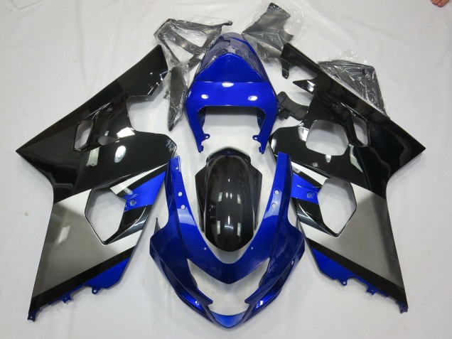2004-2005 Grey Blue and Black GSXR 600-750 Motorcycle Fairings