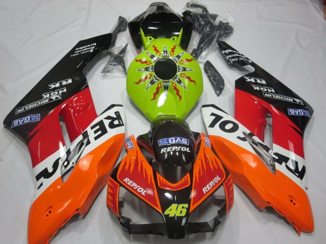2004-2005 Lime Rossi Repsol CBR1000RR Motorcycle Fairings