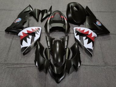 2004-2005 Matte Black Betty Bomber ZX10R Motorcycle Fairings